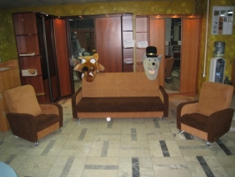Диван-кровать «Виктория» и два кресла «Виктория». Ткань Астра