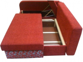Диван-кровать в угловом исполнении с одним подлокотником. Ткань Гера